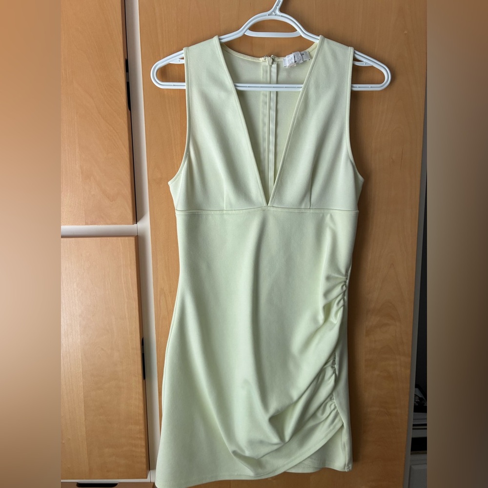 Babaton Ruched Sheath Mini Dress